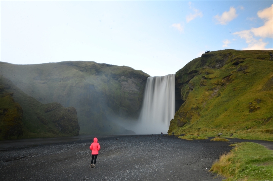 This was my first time experimenting with ND filters, and I had really wanted to get at least one good slow shutter selfie. I picked my moment at the mighty Skogafoss waterfall. It was a tricky shot to get with the amount of water that sprays off the falls, but I was pretty happy with it. 
