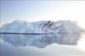 One of the primary reasons I wanted to go to Iceland was to visit Jokulsarlon Glacier Lagoon, and it did not disappoint. I did a zodiac tour in the lagoon to get  up close and personal with the icebergs. The sun was setting as the boat headed back in to dock, and I shot this pic just as the lagoon started to flatten out.: by sparkztravels, Views[361]