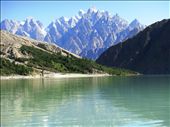 Passu Cone also known Cathedral peak in the background of Attabad Lake formed by the landslide in Hunza vally on Jan 4th, 2010, five villages submerged in this lake in upstream in Gojal valley and still there is no access to the down cities of Pakistan, boats are operating in summer but in winter it freezes and the valley become completely landlocked.: by spatial-world, Views[1503]