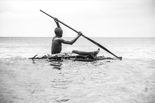 In the sea, are friends around me