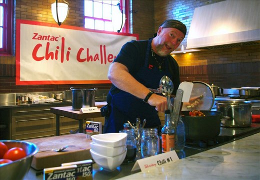 Steven Mitchell in chili cook-off