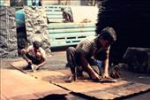 The workers are cleaning and brushing the old metal to remodel later: by sssharna, Views[275]