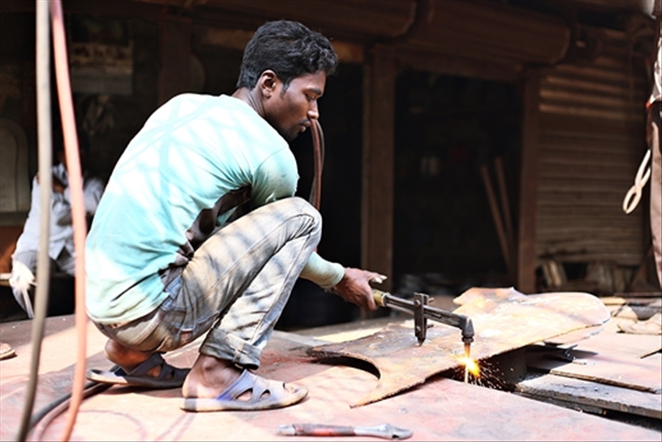 They wield the metals to cut and reshape to use later to make a car