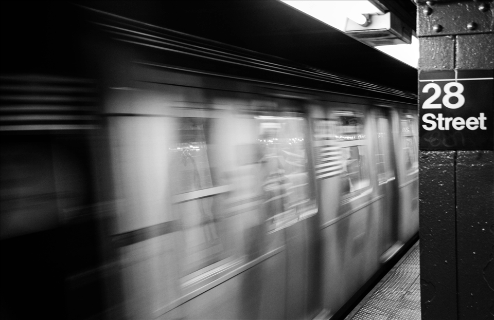 On my trip to NYC I used a lot public transportation to get around. I decided to use motion blur on the train and a stagnant 28th street pillar because, 1. That was the nearest station to me. 2. To convey the fact that the subway of NYC are so fast paced and so organized that, being my 1st time to the city, I was able to pick up and learn how to get around so easily. 3. With all the hustle and bustle there was always time to catch your breath and find yourself.