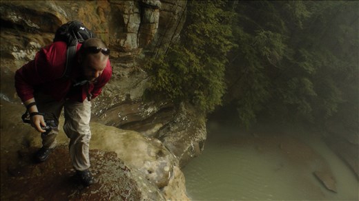 Hocking Hills, OH. waterfall overlook. Watch your step and don't jump, the pools are shallow.