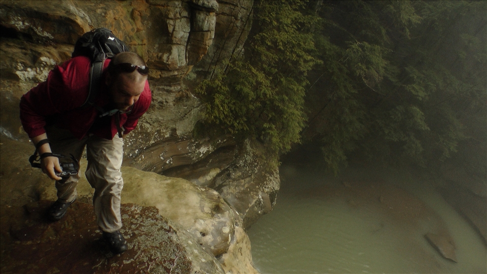 Hocking Hills, OH. waterfall overlook. Watch your step and don't jump, the pools are shallow.