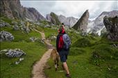 The guy who hosted me had an enormously friendly St Bernard dog named Anton. This breed is common in the region and are rumoured to be used in finding missing people post-avalanche.
I learnt that Donkeys are highly territorial as I watched with dismay when one tried to trample poor Anton to death.: by staycurious, Views[237]