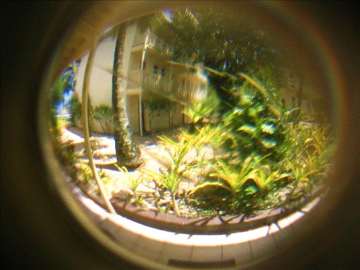 Looking through a key hole