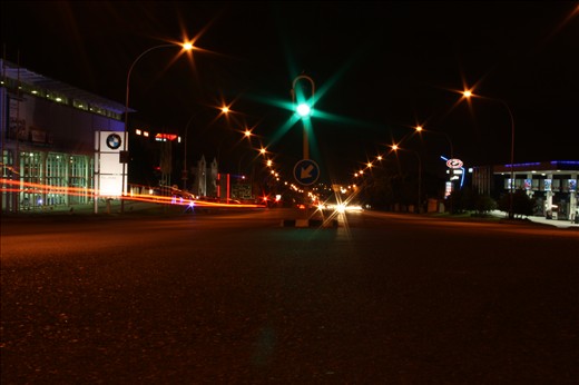 The night streets alive and moving as the bliss of the day settles.