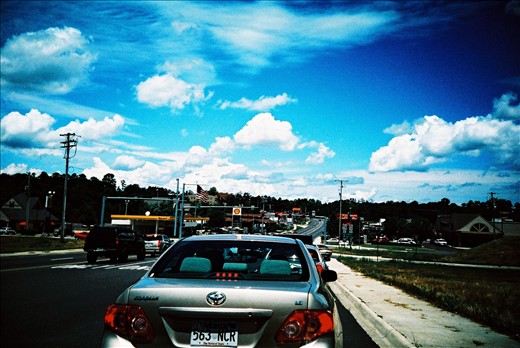 On the way to down town 