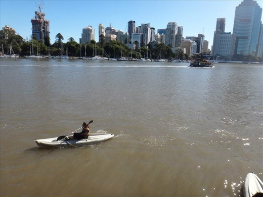 Kayaking the Brisbane River