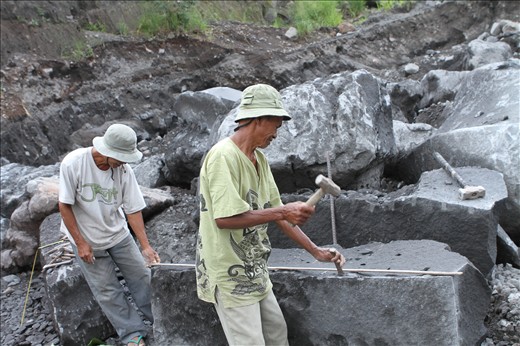 The Old Rock Miners in Merapi