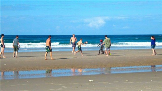 Afternoon of beach football with some local kids. Magical moment when one of the group brought Oranges for everyone, the joy on the local kids was priceless.
