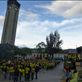 Barcelona fans take over Independence Square in Loja. Views[235]