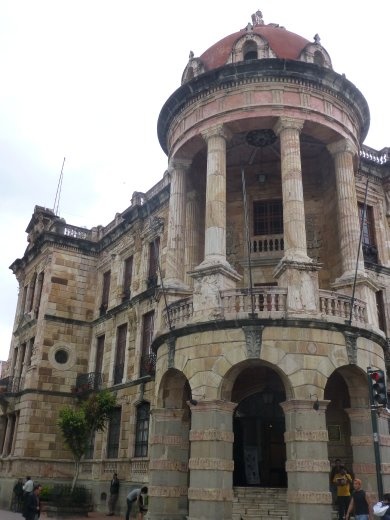 Colonial buildings in Cuenca.