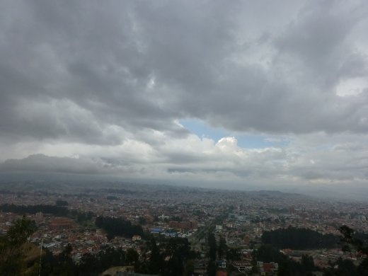 The view from the look out point was not the best due to the weather.