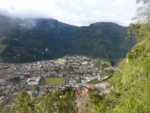 A view of Banos from the 