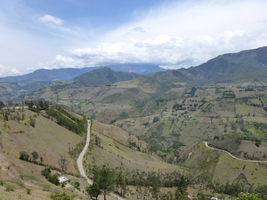 The view from Sigchos at the start of our hike.