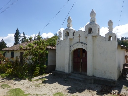 The tiny village of Guayama had a church but no shops or people!