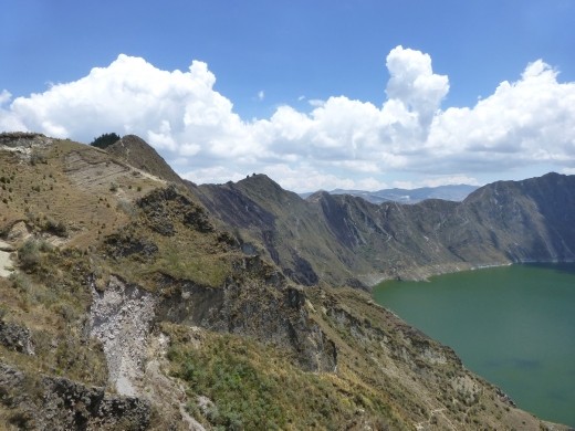 We decided to walk the long way round the crater to Quilotoa.