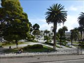The view of the main plaza in Lactacunga from our hotel room at Hotel Cotapaxi.: by steve_and_emma, Views[604]