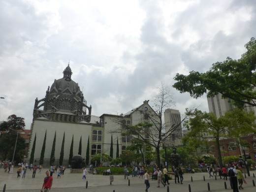 The plaza near our hotel.