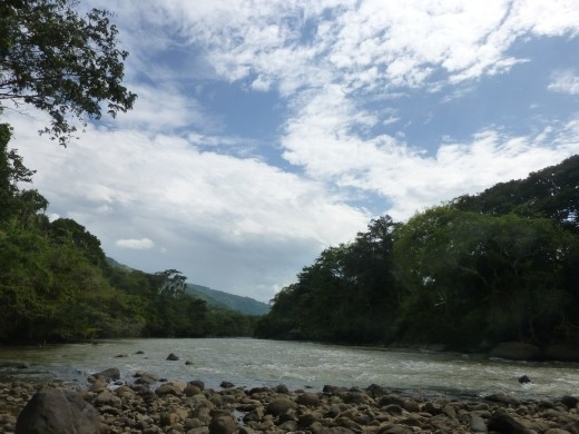The river many poeple come to raft - looks a bit tame to me.