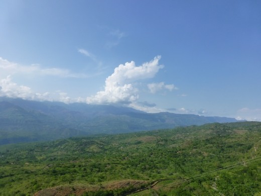 The view along the walk to Guane.