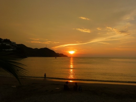 The sun sets on another day for the nomads.