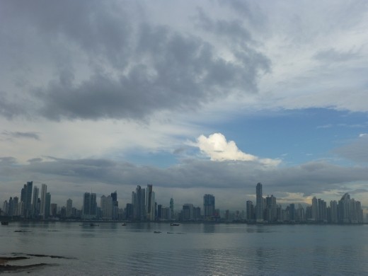 The modern Panama City.
