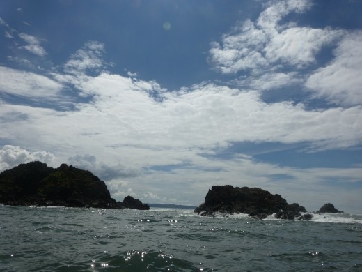 Entering the sea on route to Drake.