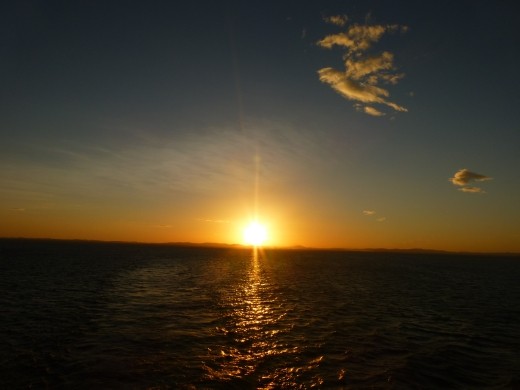 Sunset on Lago de Nicaragua.