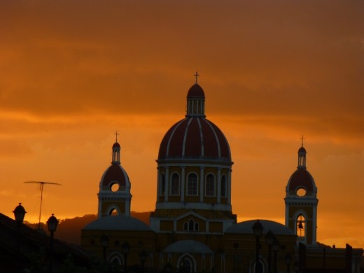 Cathedral at sunset.