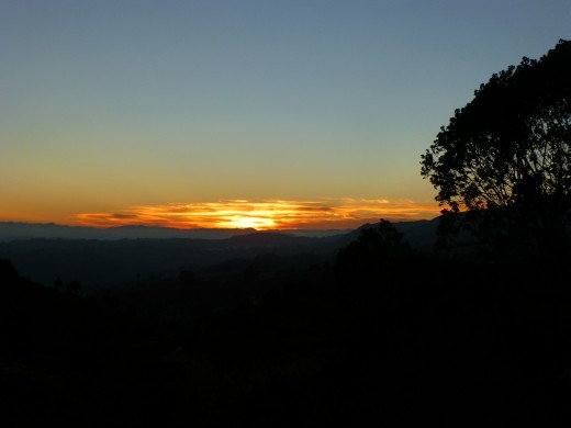Sun rise on the way to Tajumulco.