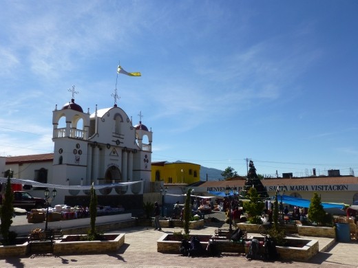 We waled through Santa Clara village.