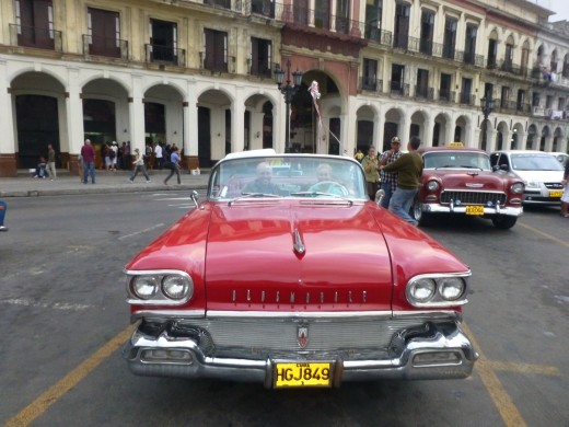 We just had to have a spin around Havana in a classic car.