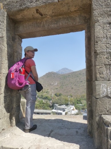 Emma enjoying the view.