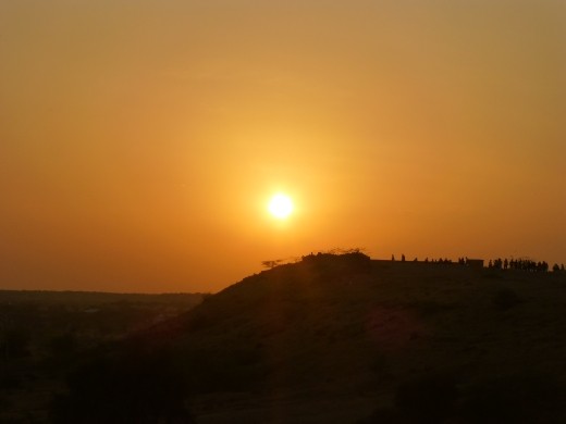 Sunset view from Desert Moon.