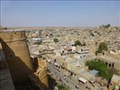 Jaisalmer city from the fort walls.: by steve_and_emma, Views[357]
