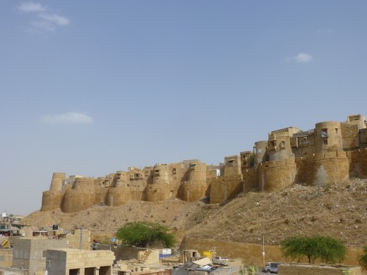 The view from our balcony at Roop mahal guesthouse.