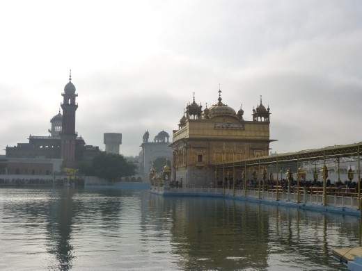 The skies finally clear over the Golden Temple.