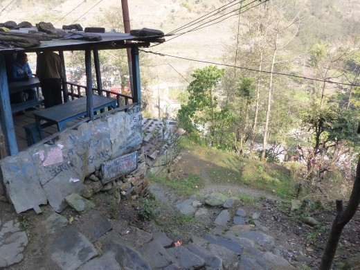 The taxi dropped us at Nayupul, not the nicest spot to start a trek.