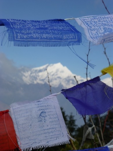 Prayer flags on Poon Hill.