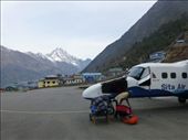 Our trek started with a scenic flight from Kathmandu to Lukla, high in the mountains.: by steve_and_emma, Views[520]