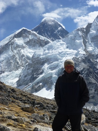 Steve and the top of the world.