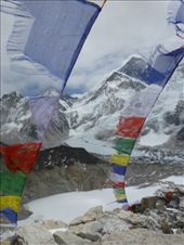 Prayer flags on top of Kala Patthar.: by steve_and_emma, Views[120]