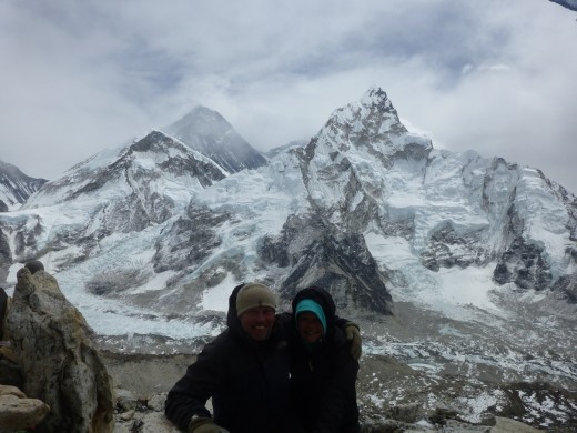 We made it to the summit of Kala Patthar at 5,550m the highest point of our trek.