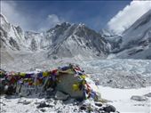 The prayer flags as usual mark your arrival.: by steve_and_emma, Views[181]