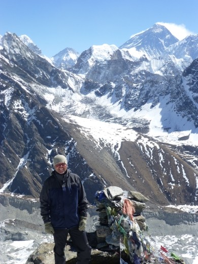 Enjoying time on the summit.