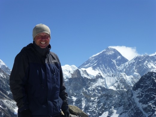 Steve on top of the world - almost.